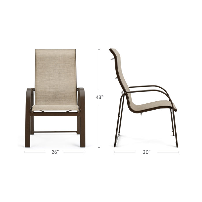 Winston Seagrove II Ultra High Back Patio Dining Chairs Wayfair